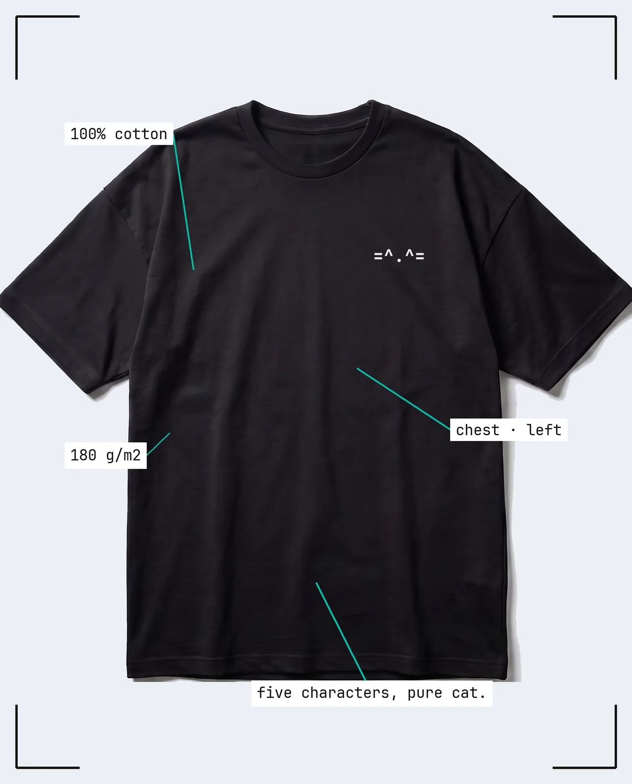 ASCII cat — Regular, Black — view 3