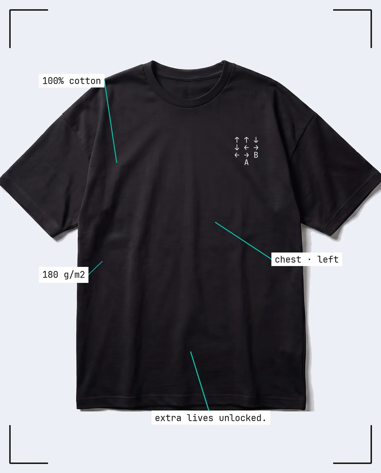 Konami code — Regular, Black — view 3