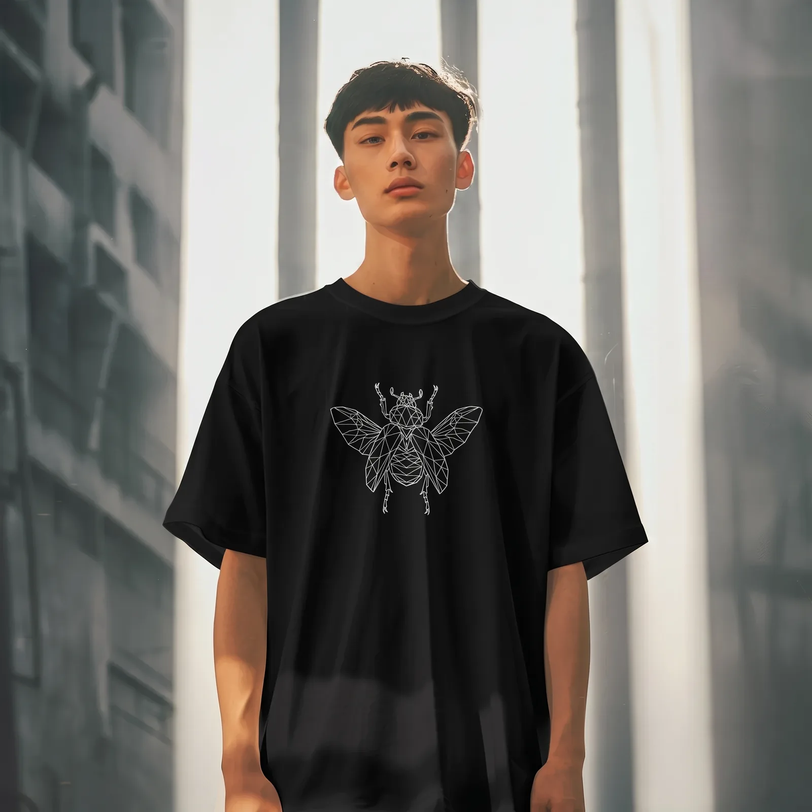 Lowpoly Bug — Oversize Edition — Binary & Thread piece