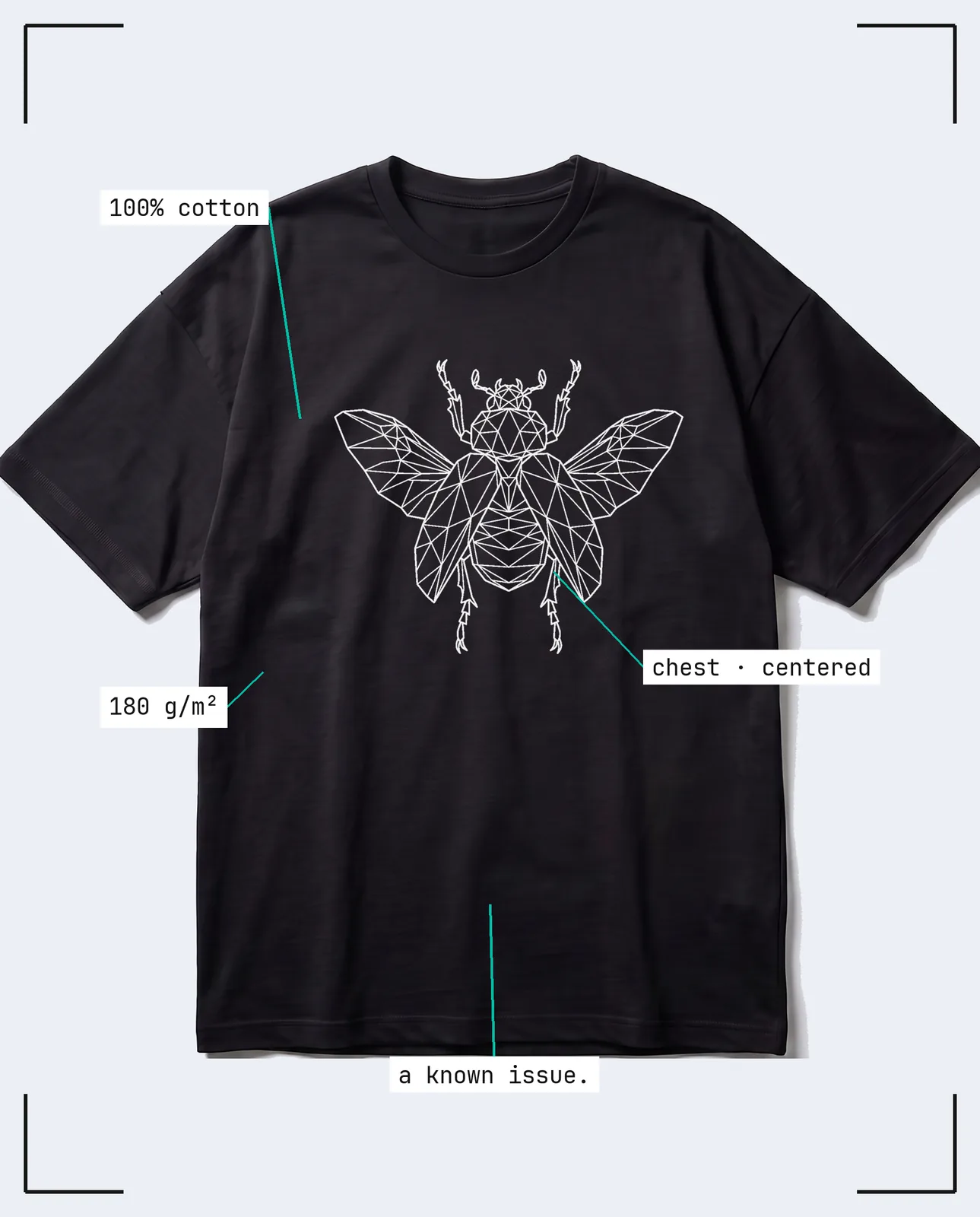 Lowpoly Bug — Regular, Black — view 4