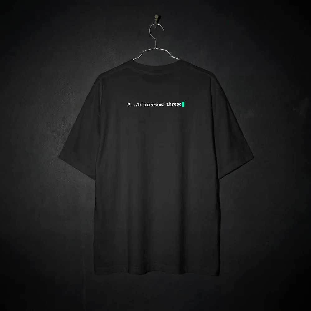 The prompt — Binary & Thread piece
